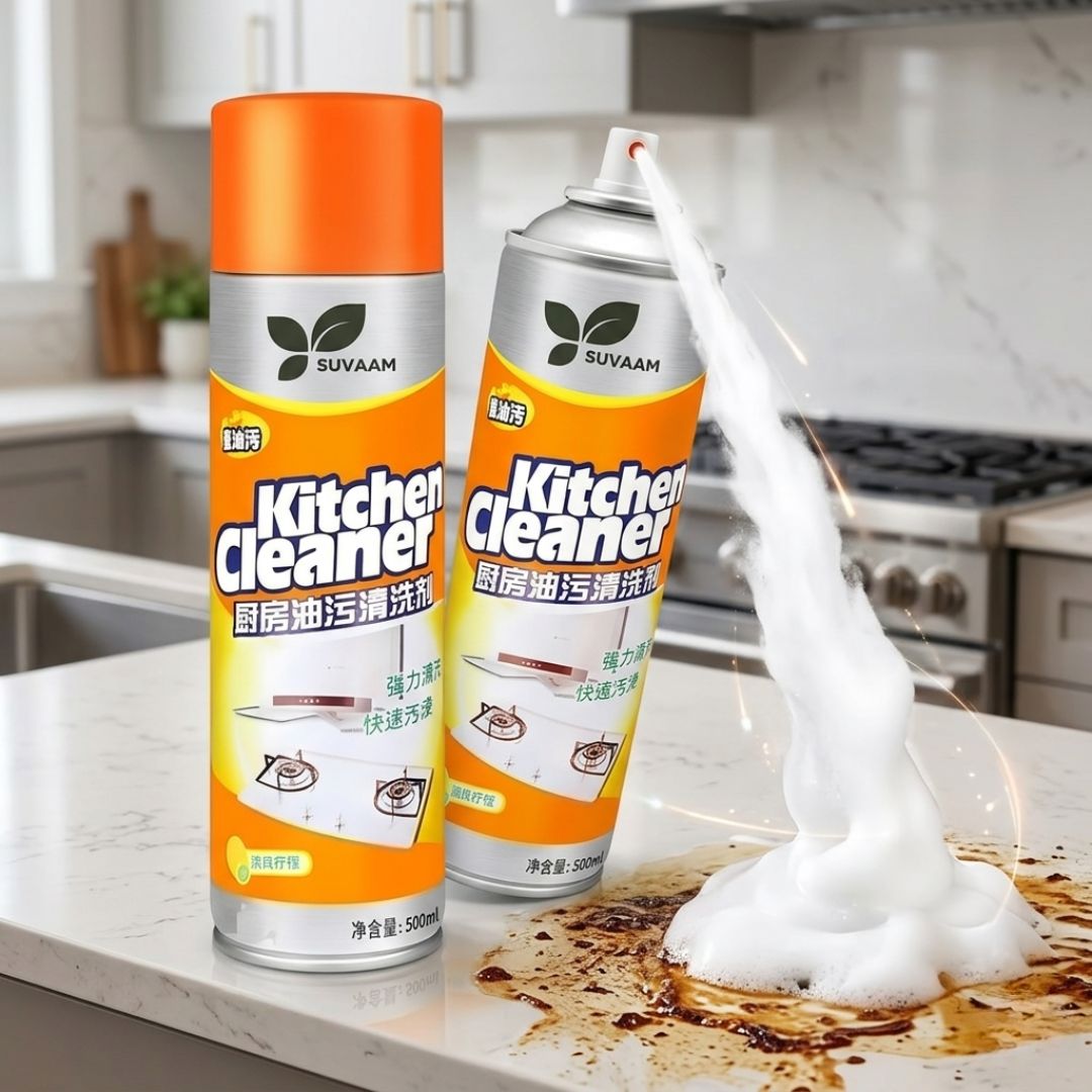 Multipurpose Bubble Foam Cleaner |All Purpose Foam Degreaser Spray| 500ml | Pack of 2