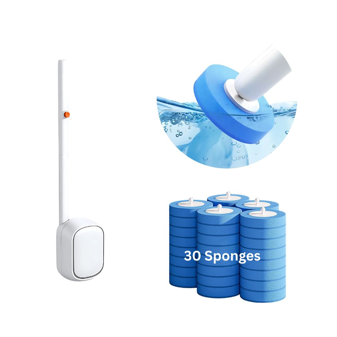 Disposable Toilet Cleaner Brush with Head Sponges
