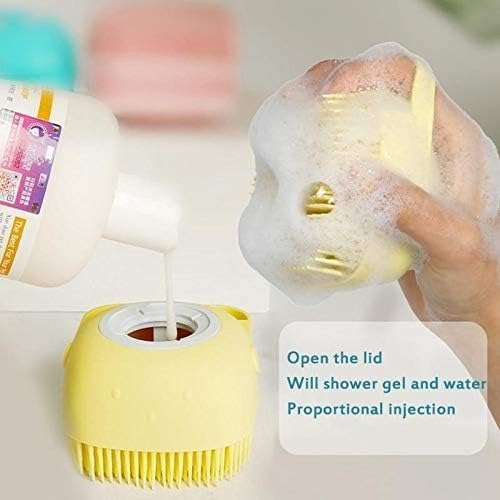 Body Scrubber with Soap Dispenser Brush